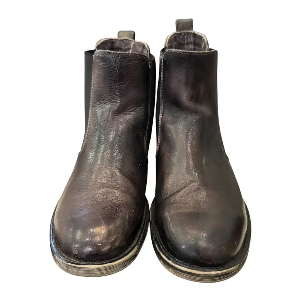 BED|STÜ Nando Men’s 8 Brown Leather Chelsea Ankle Boots EU 41